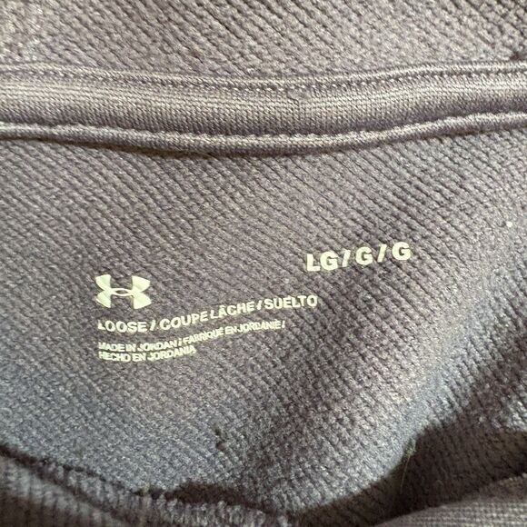 Under Armour Hoodie Womens L Purple Tech Terry Logo Athleisure Pullover Gym - Picture 5 of 11